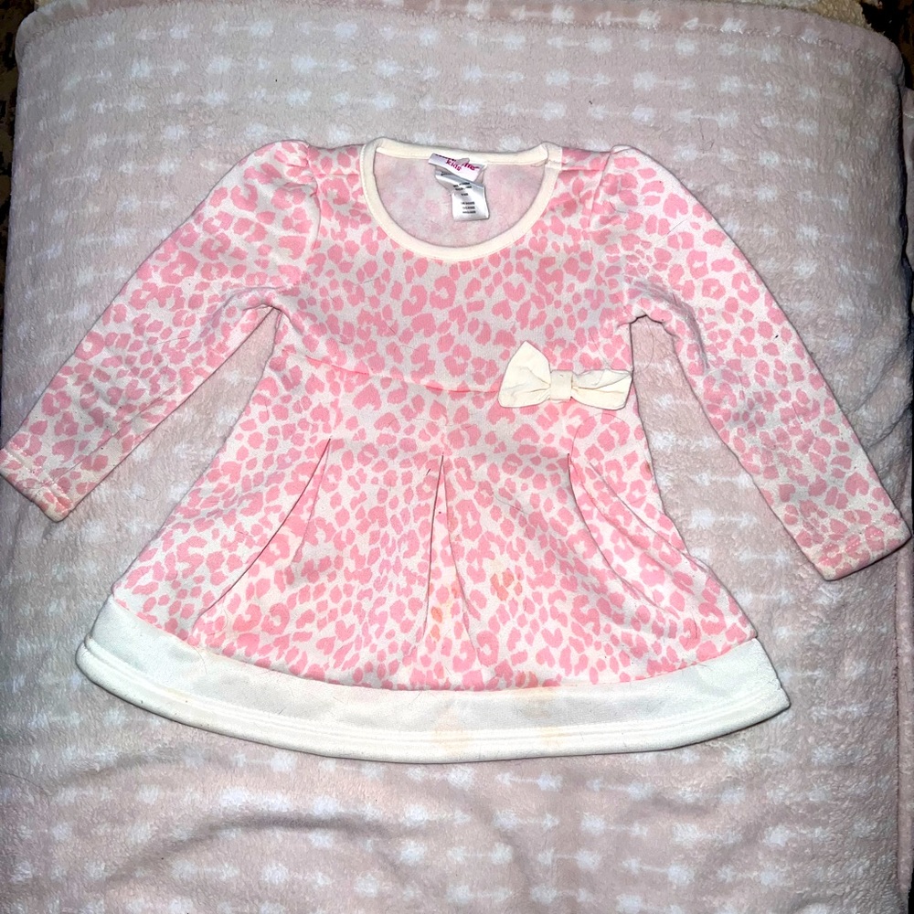 Nannette Pink Cheetah Print Dress